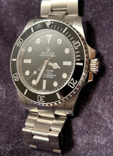 Rolex Submariner steel black No Date photo review